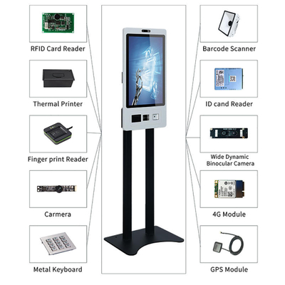MASUNG MS-S7 Fabricación de quioscos Quiosco de autocomprobación con pantalla táctil Máquina de pedidos de hotel Quiosco de pedidos automáticos en restaurante