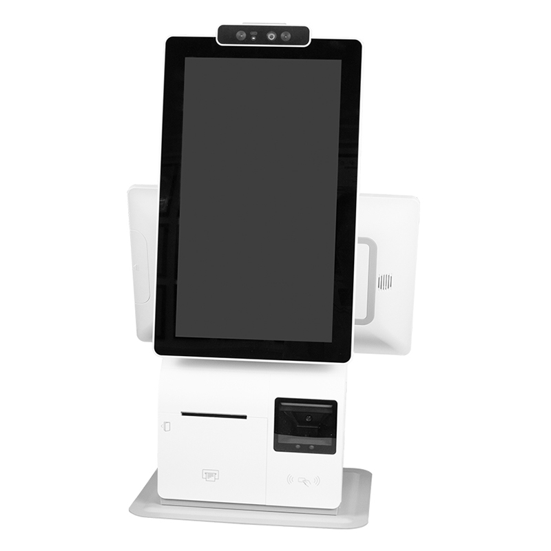 Caja registradora de autoservicio, sistema pos táctil electrónico android de 15 pulgadas con pantalla dual pos para caja registradora minorista