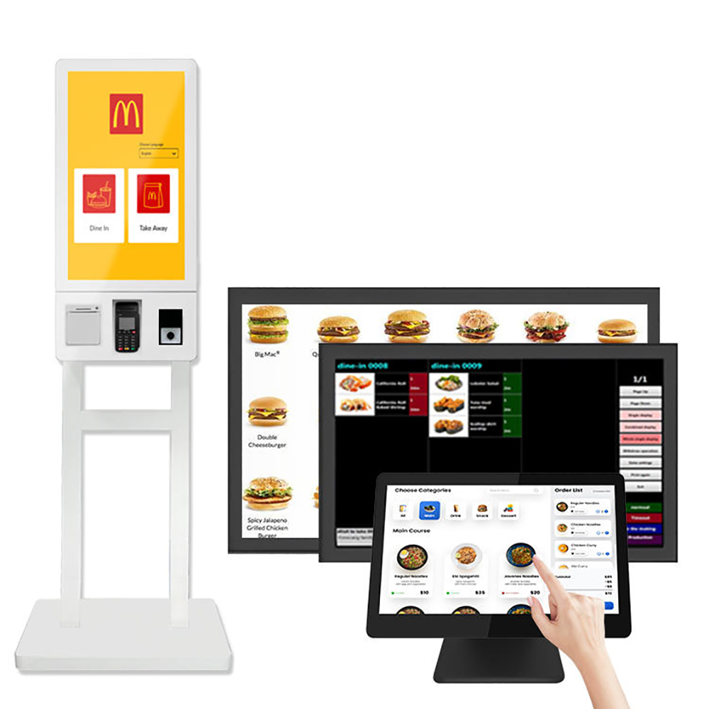 MASUNG MS-S9 Máquina terminal de sistemas pos de autoservicio Todo en uno Pantalla táctil Tarjeta Visa Quiosco de pago sin efectivo para restaurantes